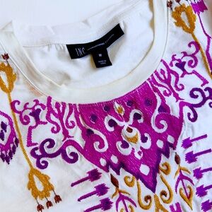 Cotton tee in 3 quarter sleeves